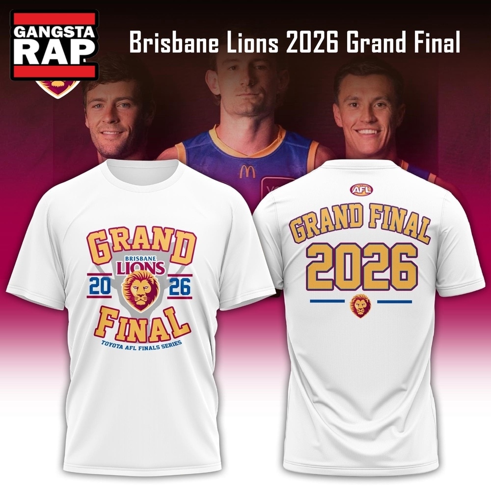 Brisbane Lions 2026 Grand Final White T Shirt, Trending Design Shirt Brisbane Lions 2026 Grand Final White T Shirt