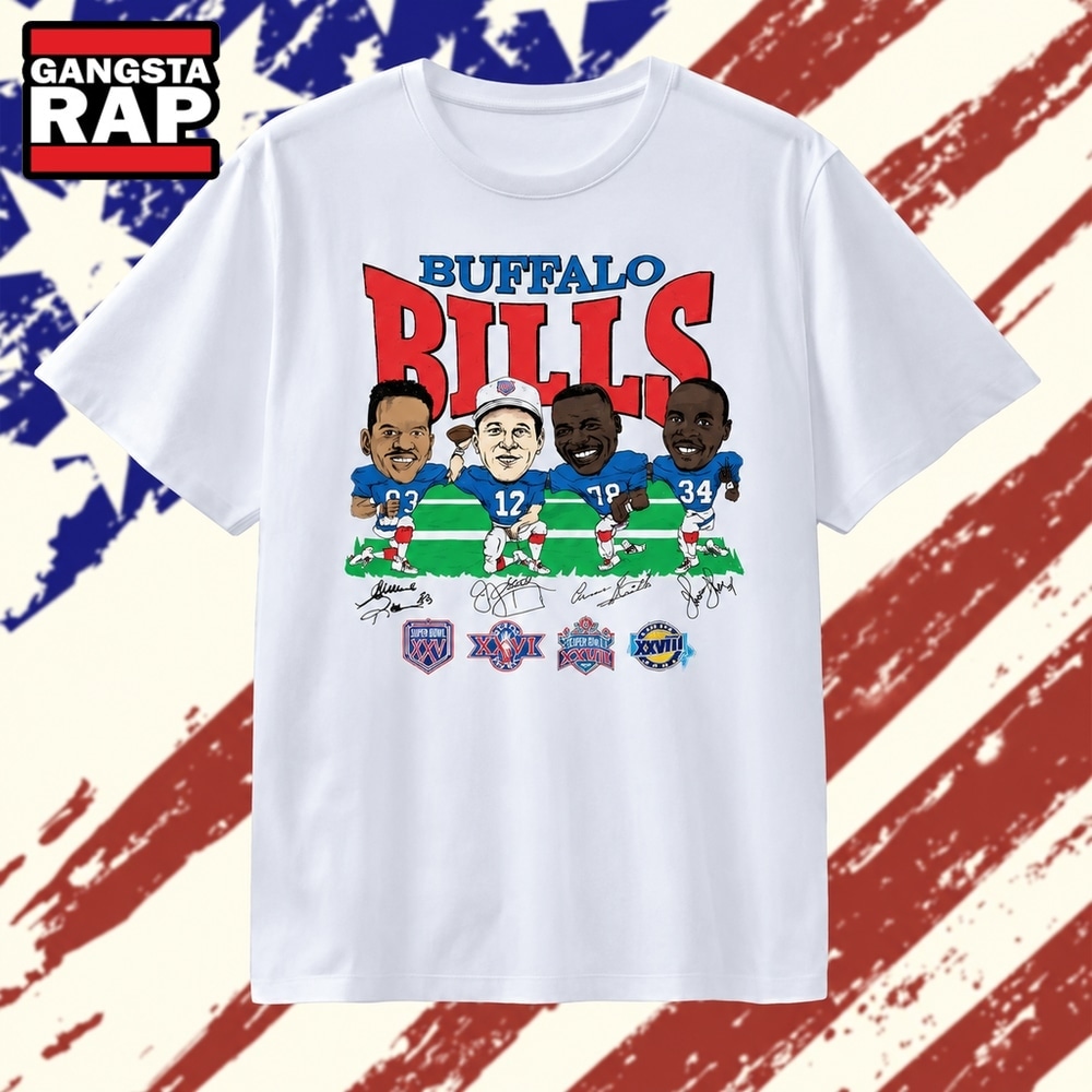 Buffalo Bills Andre Reed 83 Jim Kelly 12 Bruce Smith 78 and Thurman Thomas 34 T Shirt, Trending 2D Shirt Buffalo Bills Andre Reed 83 Jim Kelly 12 Bruce Smith 78 and Thurman Thomas 34 T Shirt, Trending 2D Shirt