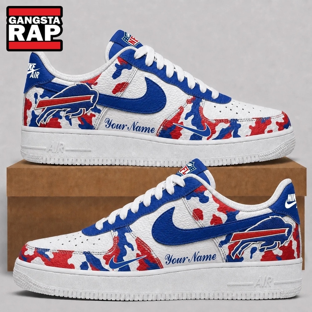 Buffalo Bills NFL Team Camo Air Force 1 Shoes Sneakers Buffalo Bills NFL Team Camo Air Force 1 Shoes Sneakers