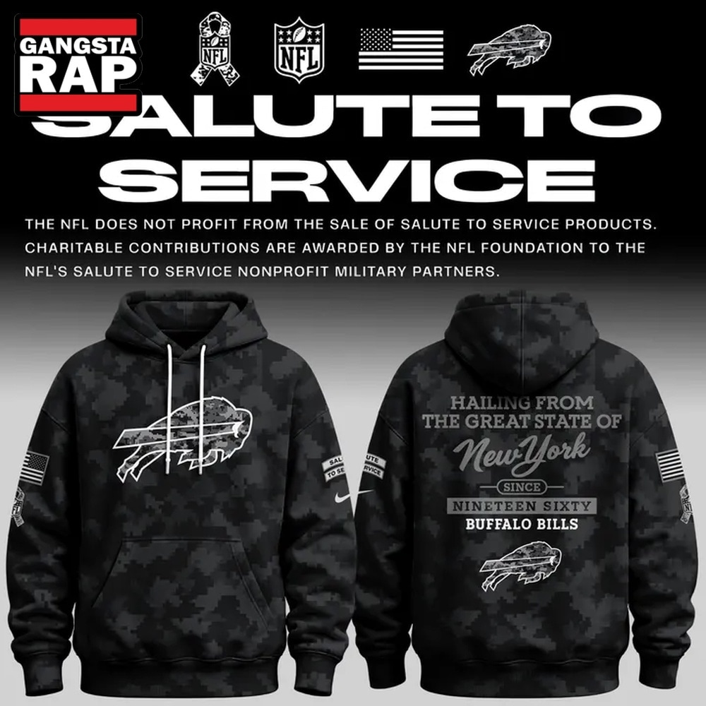 Buffalo Bills Salute to Service Camo 2026 Black Hoodie, Trending Design Shirt Buffalo Bills Salute TO Service Camo 2026 Black Hoodie