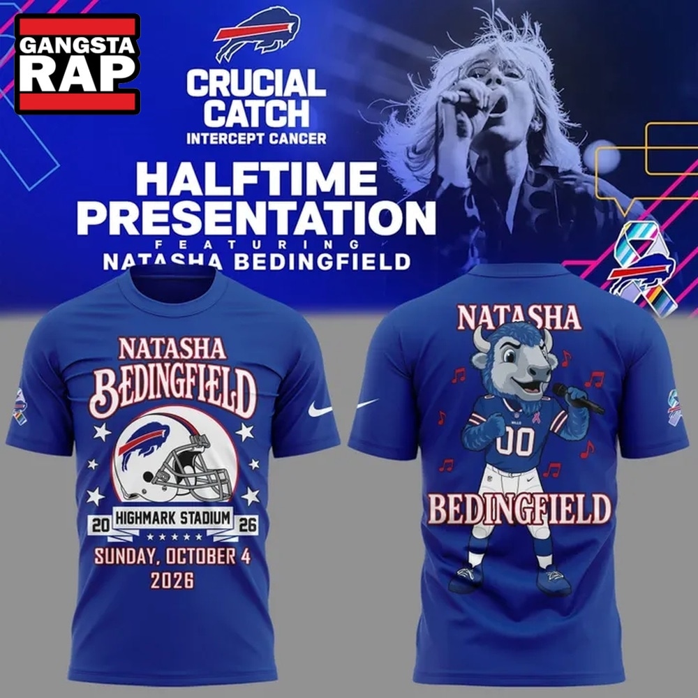 Buffalo Bills x Natasha Bedingfield Crucial Catch Intercept Cancer 2026 Blue Shirt, Trending Design Shirt Buffalo Bills x Natasha Bedingfield Crucial Catch Intercept Cancer 2026 Blue Shirt, Trending Design Shirt