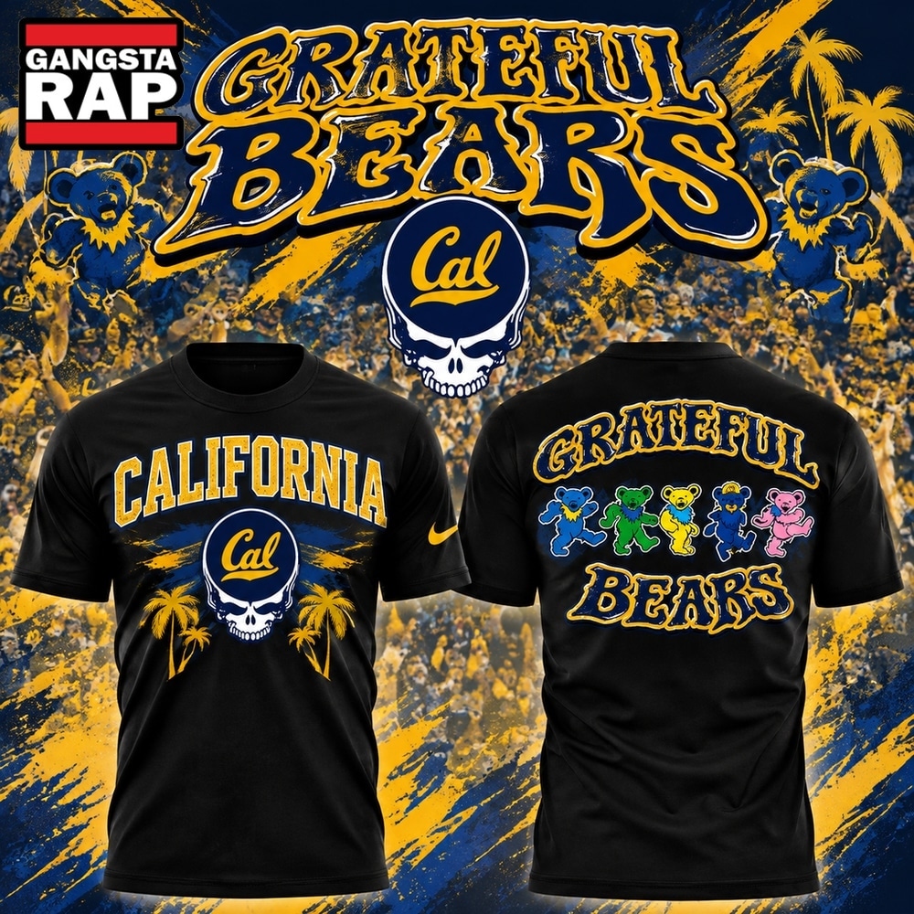 Cal Golden Bears x Grateful Dead 2026 Black T Shirt, Trending Design Shirt Cal Golden Bears x Grateful Dead 2026 Black T Shirt, Trending Design Shirt