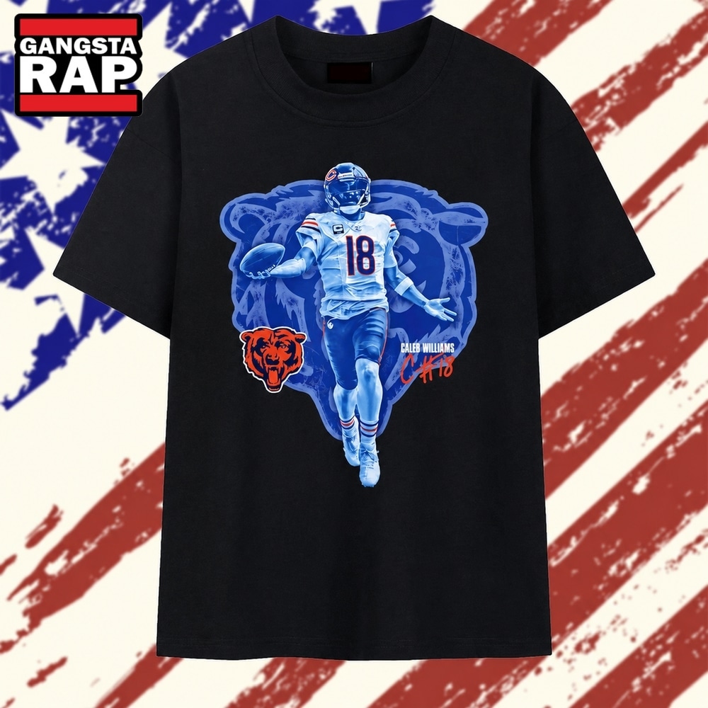 Caleb Williams Chicago Bears 18 Signature T Shirt, Trending 2D Shirt Caleb Williams Chicago Bears 18 Signature T Shirt, Trending 2D Shirt