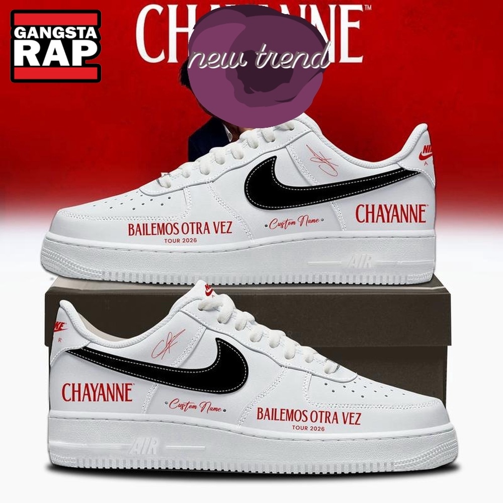 Chayanne Bailemos Otra Vez Tour 2026 White Air Force 1 Shoes Sneakers Chayanne Bailemos Otra Vez Tour 2026 White Air Force 1 Shoes Sneakers