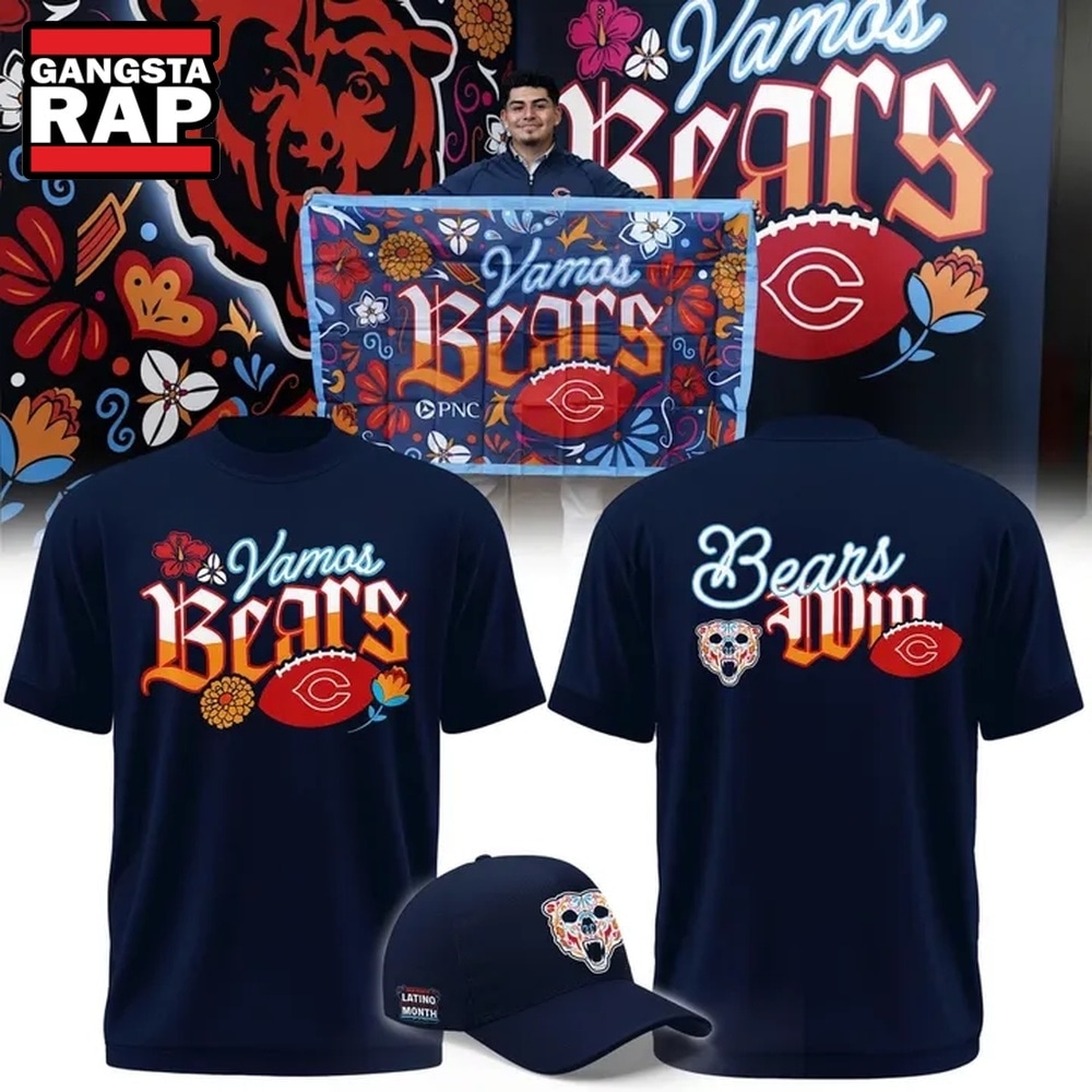 Chicago Bears 2026 Latino Heritage Month Vamos Bears 2026 Limited Edition 3D Shirt, Trending Design Shirt Chicago Bears 2026 Latino Heritage Month Vamos Bears 2026 Limited Edition 3D Shirt, Trending Design Shirt