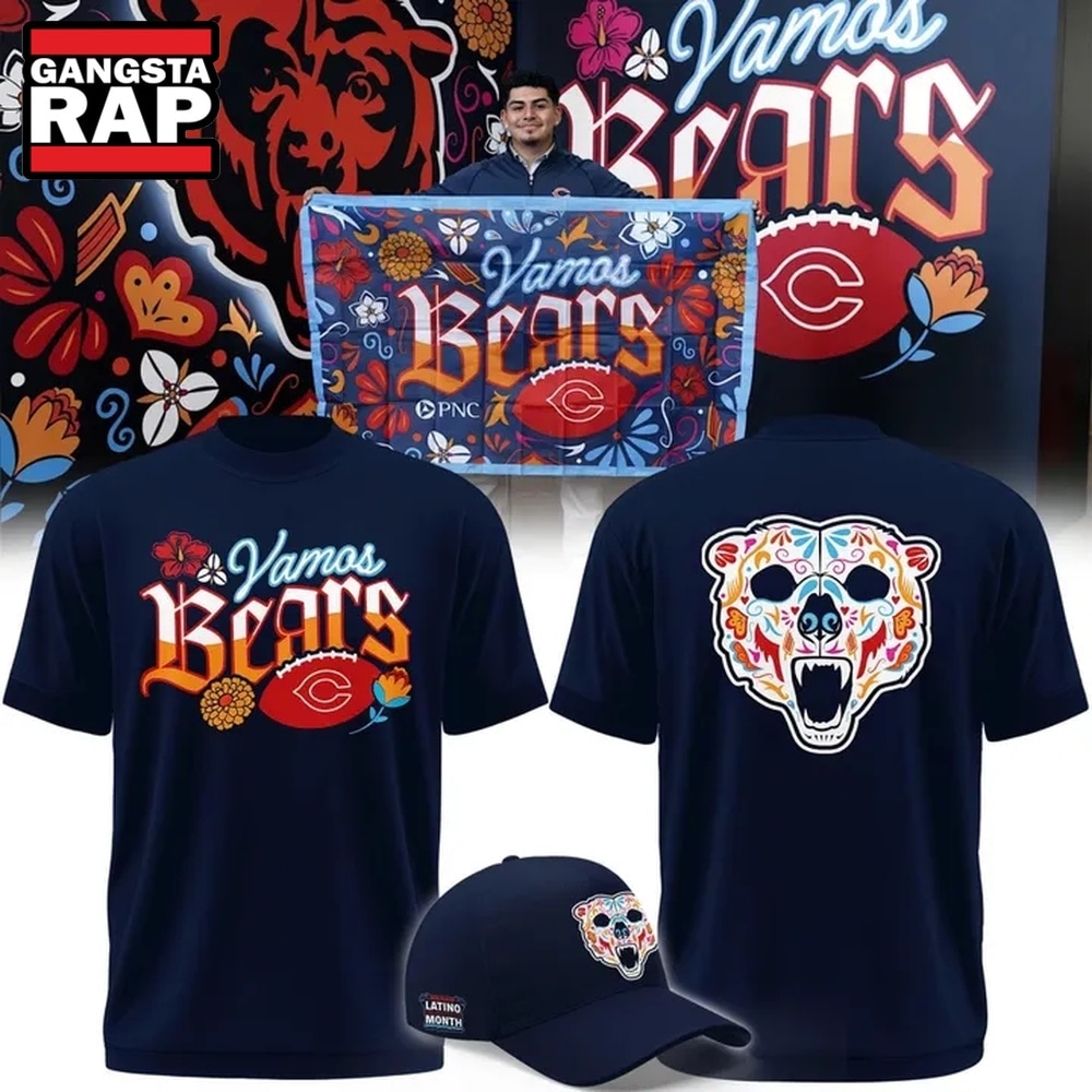 Chicago Bears 2026 Latino Heritage Month Vamos Bears 2026 T Shirt, Trending Design Shirt Chicago Bears 2026 Latino Heritage Month Vamos Bears 2026 T Shirt, Trending Design Shirt