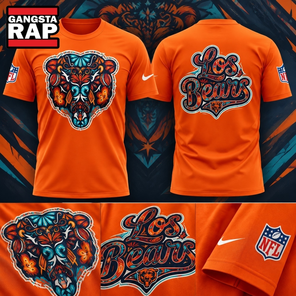 Chicago Bears 2026 Latino Heritage Month Vamos Bears Limited Edition 3D Shirt, Trending Design Shirt Chicago Bears 2026 Latino Heritage Month Vamos Bears Limited Edition 3D Shirt