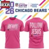 Chicago Bears Crucial Catch Follow Jesus 2026 Pink T Shirt, Trending Design Shirt 3 Chicago Bears Crucial Catch Follow Jesus 2026 Pink T Shirt, Trending Design Shirt Chicago Bears Crucial Catch Follow Jesus 2026 Pink T Shirt