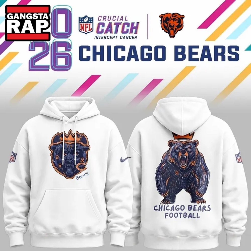 Chicago Bears Designed By Young Heroes Battling Cancer Limited Edition Hoodie, Trending Design Shirt Chicago Bears Designed By Young Heroes Battling Cancer Limited Edition Hoodie, Trending Design Shirt