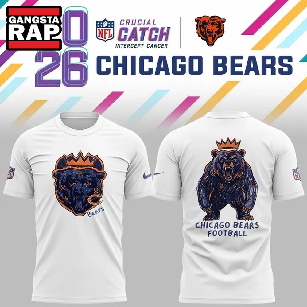 Chicago Bears Designed By Young Heroes Battling Cancer Limited Edition T Shirt, Trending Design Shirt Chicago Bears Designed By Young Heroes Battling Cancer Limited Edition T Shirt, Trending Design Shirt