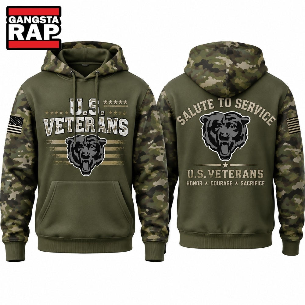 Chicago Bears x Salute To Service 2026 Limited Edition Hoodie, Trending Design Shirt Chicago Bears X Salute TO Service 2026 Limited Edition Hoodie