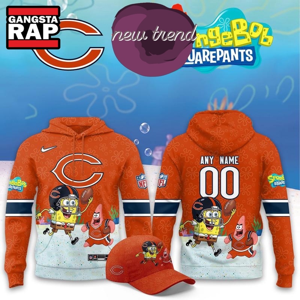 Chicago Bears x SpongeBob Limited Edition Personalized Hoodie, Trending Design Shirt Chicago Bears x SpongeBob Limited Edition Personalized Hoodie, Trending Design Shirt