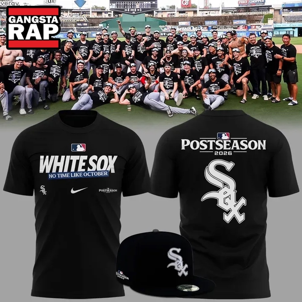 Chicago White Sox No Time Like October Fall In 2026 MLB Postseason T Shirt, Trending Design Shirt Chicago White Sox NO Time Like October Fall IN 2026 Mlb Postseason T Shirt