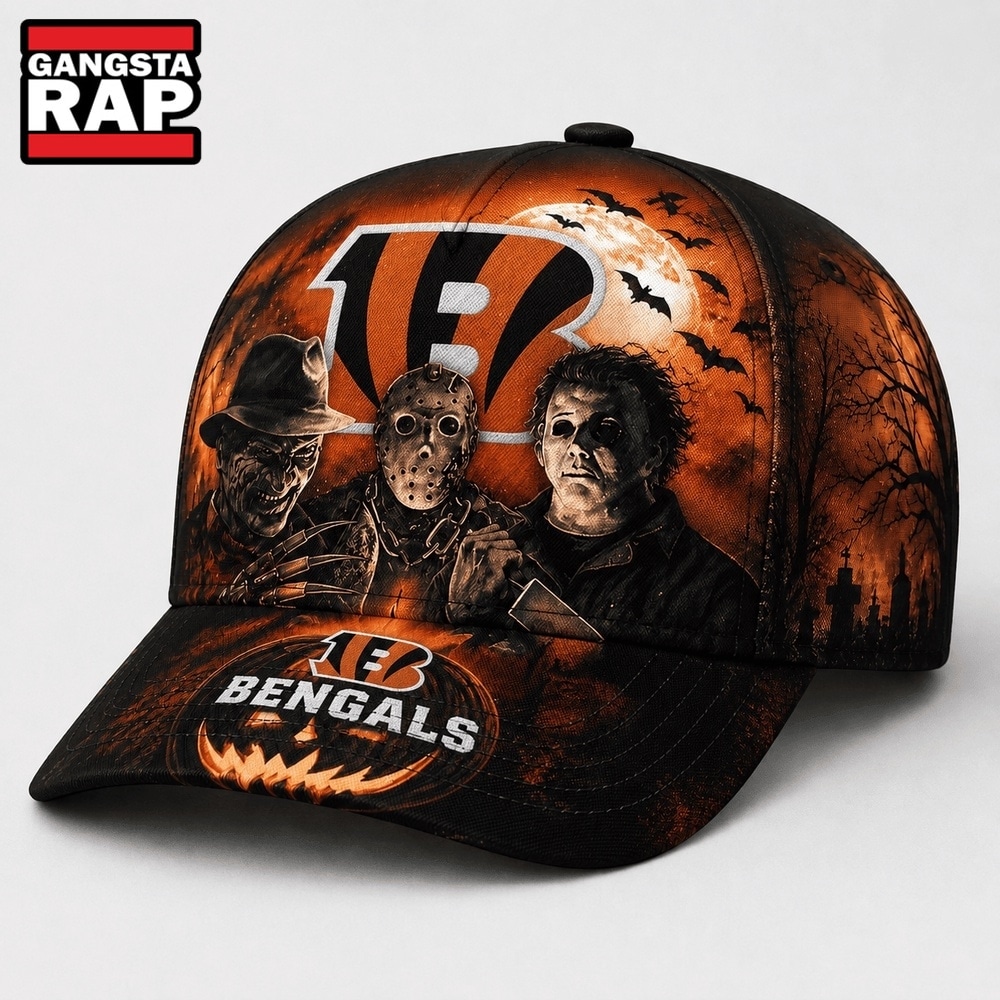 Cincinnati Bengals NFL Horror Night Halloween 2026 Design Classic Cap, NFL Football Cap Cincinnati Bengals NFL Horror Night Halloween 2026 Design Classic Cap, NFL Football Cap