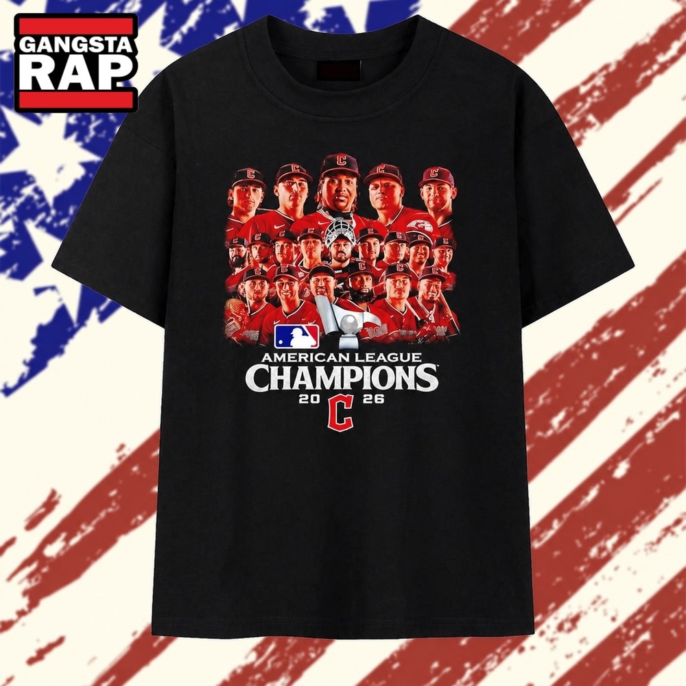 Cleveland Guardians 2026 American League Champions Team Roster T Shirt, Trending 2D Shirt Cleveland Guardians 2026 American League Champions Team Roster T Shirt