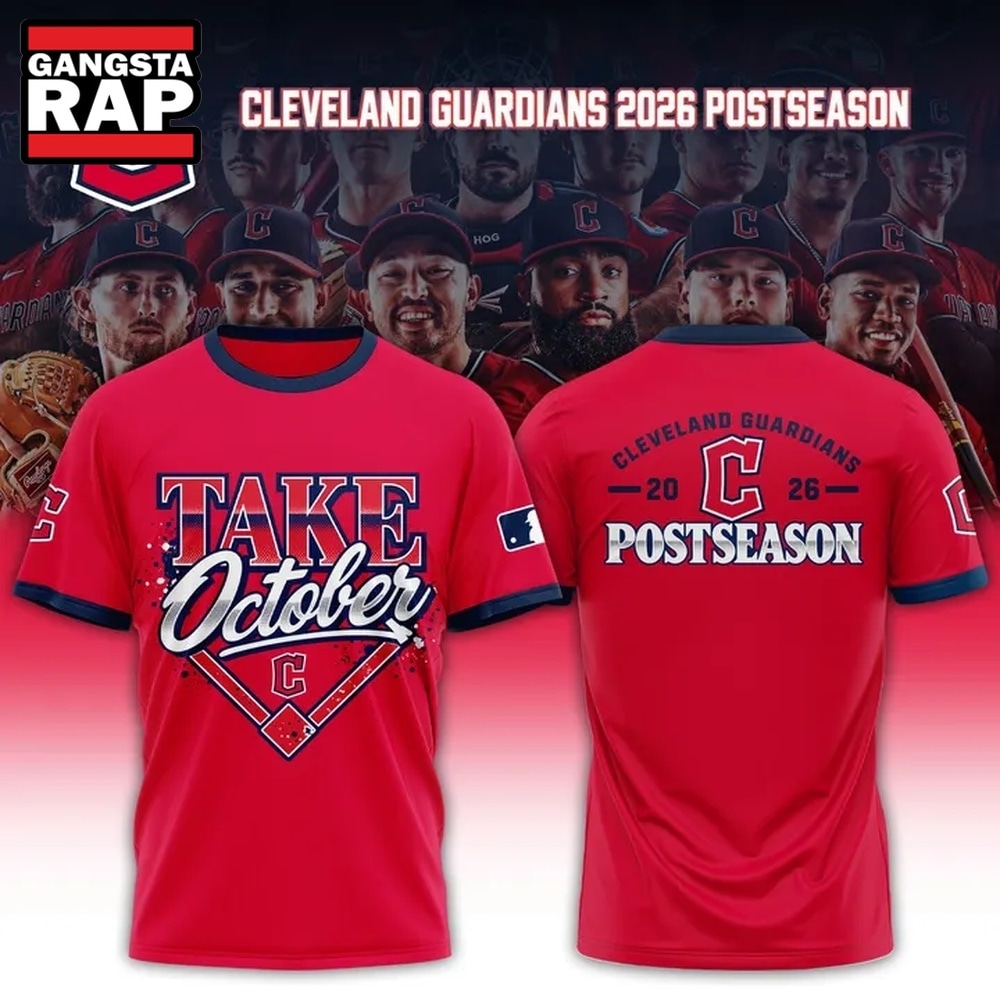 Cleveland Guardians 2026 Take October Red T Shirt, Trending Design Shirt Cleveland Guardians 2026 Take October Red T Shirt, Trending Design Shirt