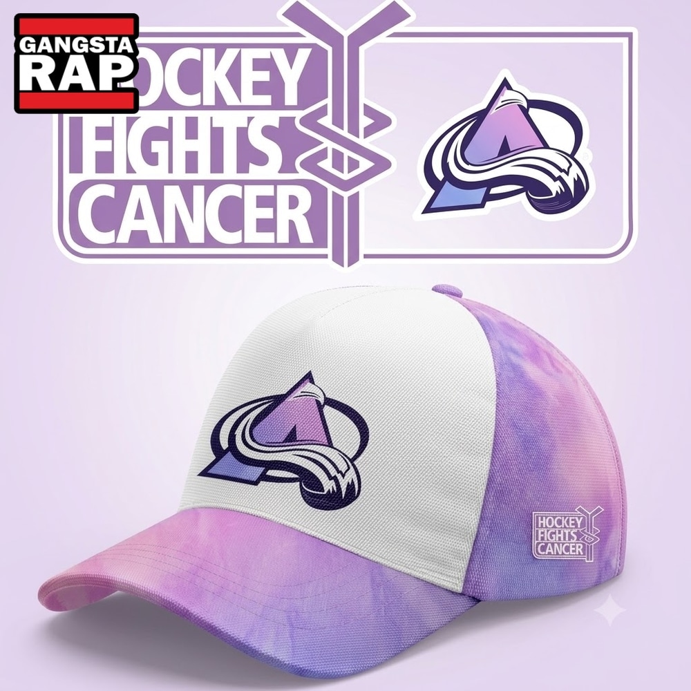 Colorado Avalanche Hockey Fights Cancer Limited Edition 2026 Cap.jfif, Trending Baseball Cap Colorado Avalanche Hockey Fights Cancer Limited Edition 2026 Cap Jfif