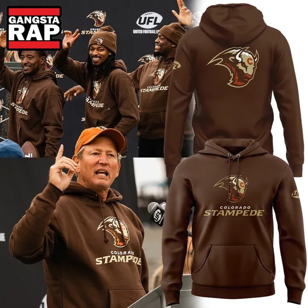Colorado Stampede Primary Logo Brown Hoodie, Trending Design Shirt Colorado Stampede Primary Logo Brown Hoodie, Trending Design Shirt