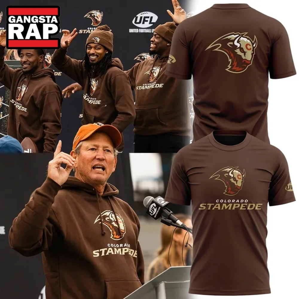 Colorado Stampede Primary Logo Brown T Shirt, Trending Design Shirt Colorado Stampede Primary Logo Brown T Shirt, Trending Design Shirt