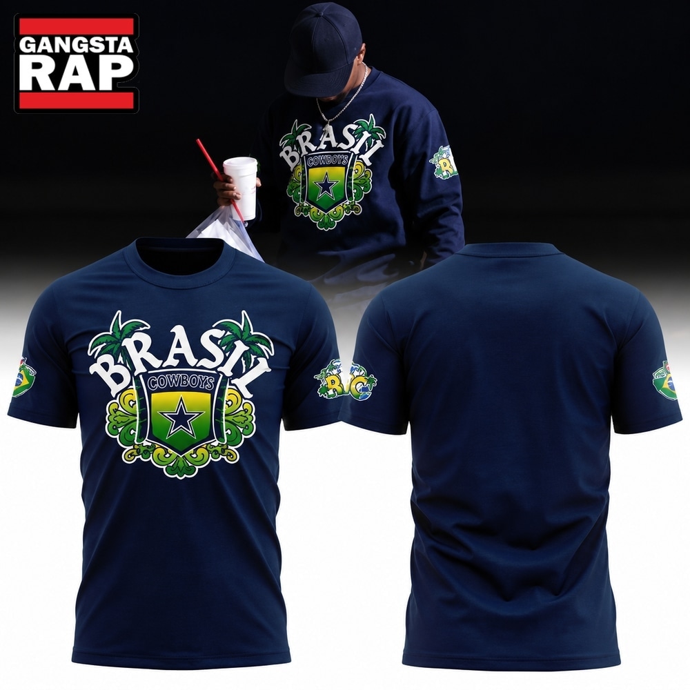 Dallas Cowboys Brazil Rio De Janeiro Game 2026 3D Shirt, Trending Design Shirt Dallas Cowboys Brazil Rio DE Janeiro Game 2026 3D Shirt