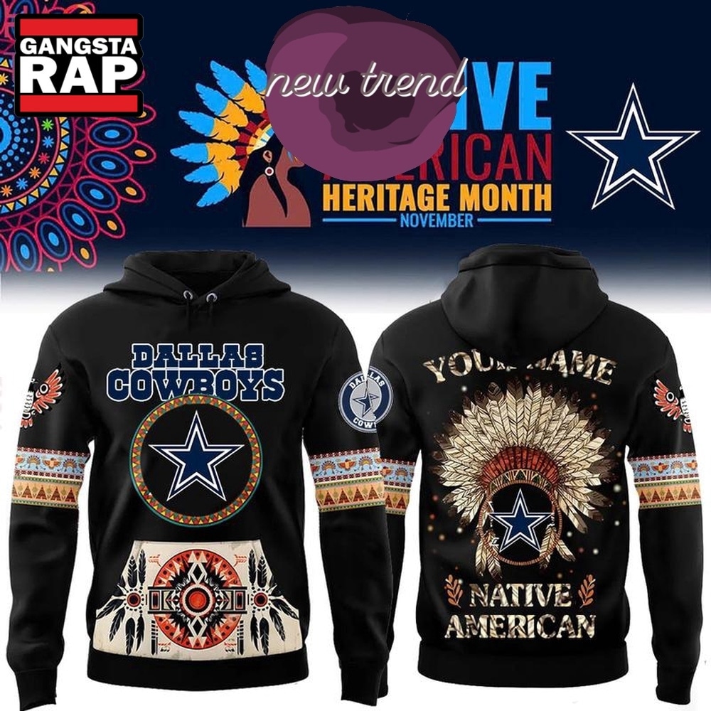 Dallas Cowboys Native American Heritage Month Custom Name Hoodie, Trending Design Shirt Dallas Cowboys Native American Heritage Month Custom Name Hoodie, Trending Design Shirt