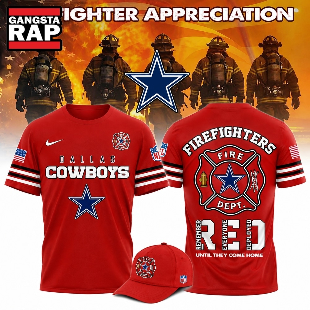 Dallas Cowboys x Firefighter Appreciation Night 2026 Limited Edition T Shirt, Trending Design Shirt Dallas Cowboys X Firefighter Appreciation Night 2026 Limited Edition T Shirt