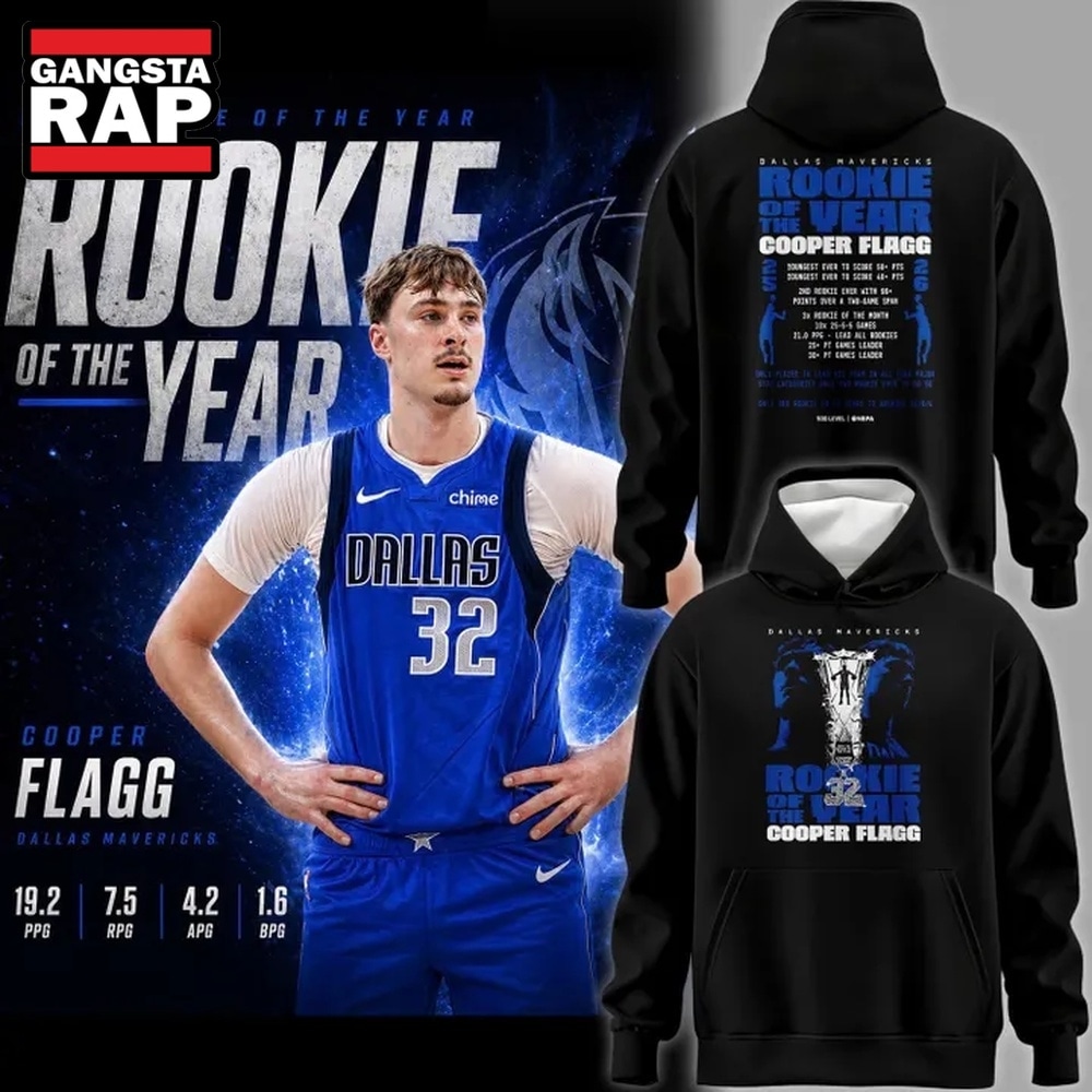 Dallas Mavericks Cooper Flagg 2025 26 Rookie Of The Year Hoodie, Trending Design Shirt Dallas Mavericks Cooper Flagg 2025 26 Rookie Of The Year Hoodie, Trending Design Shirt