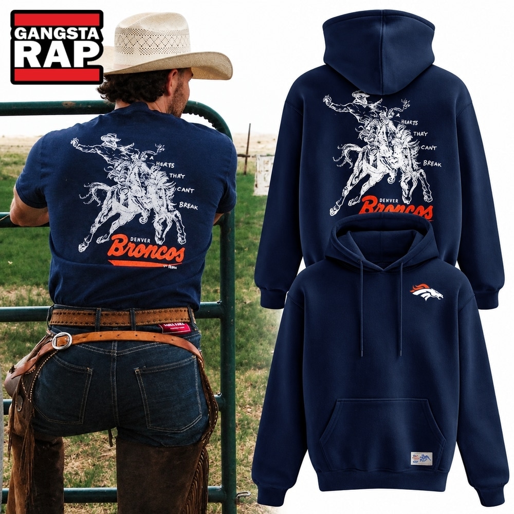 Denver Broncos Broken Bow 2026 Navy Hoodie, Trending Design Shirt Denver Broncos Broken Bow 2026 Navy Hoodie