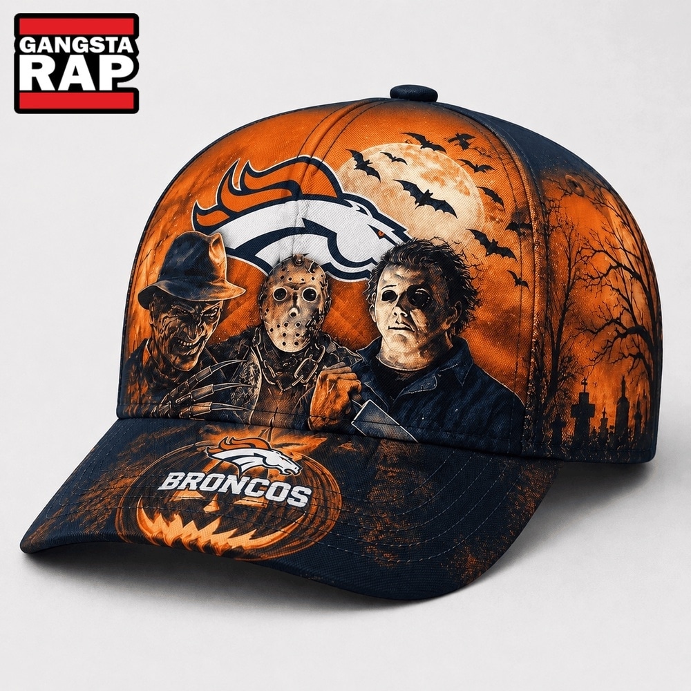 Denver Broncos NFL Horror Night Halloween 2026 Design Classic Cap, NFL Football Cap Denver Broncos NFL Horror Night Halloween 2026 Design Classic Cap, NFL Football Cap