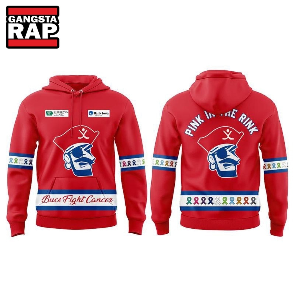 Des Moines Buccaneers Pink in the Rink Bucs Fight Cancer 2026 Hoodie, Trending Design Shirt Des Moines Buccaneers Pink in the Rink Bucs Fight Cancer 2026 Hoodie, Trending Design Shirt