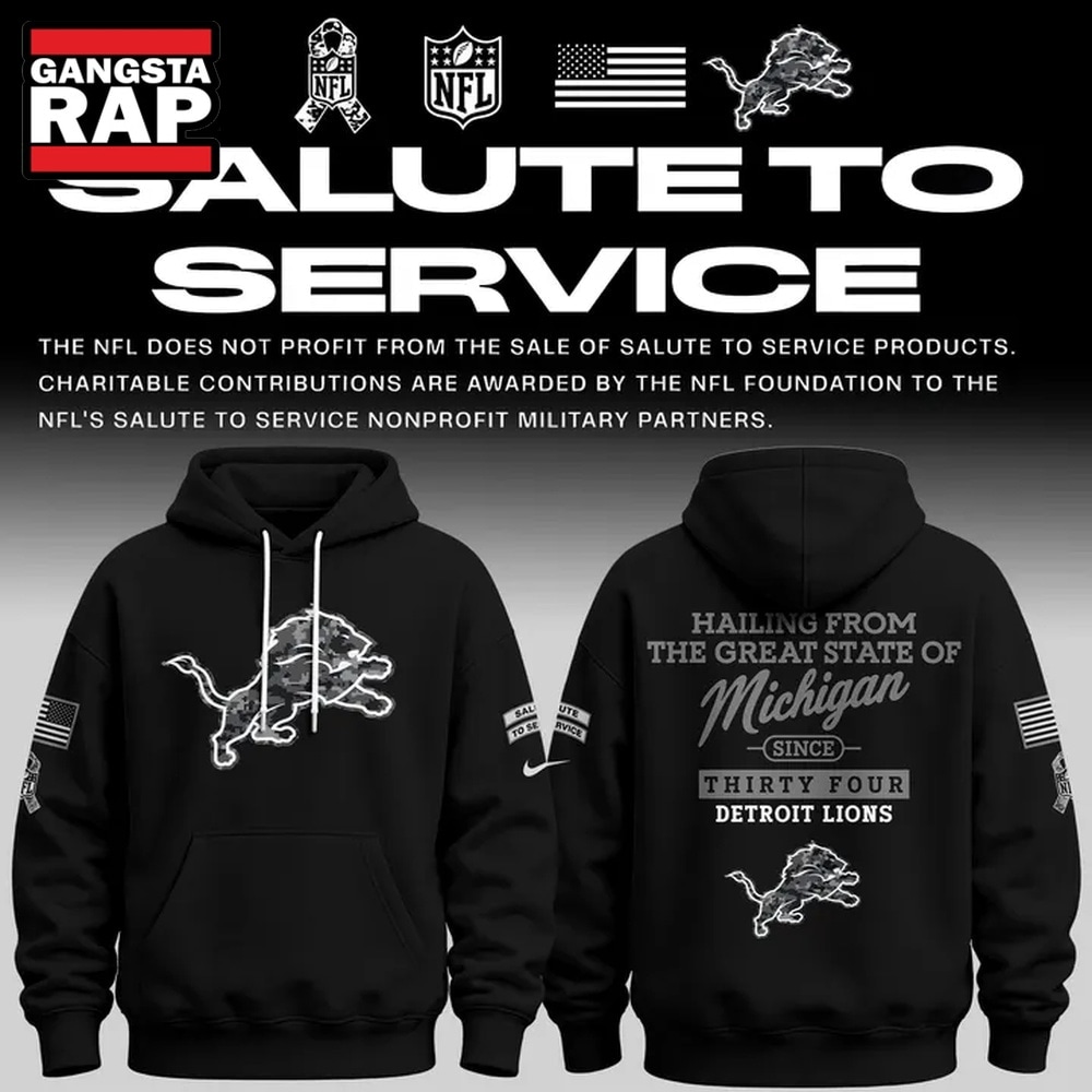 Detroit Lions Salute to Service 2026 Limited Edition Hoodie, Trending Design Shirt Detroit Lions Salute TO Service 2026 Limited Edition Hoodie