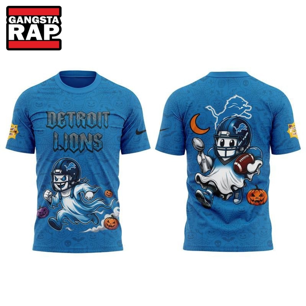 Detroit Lions x Halloween Night 2026 Graphic T Shirt, Trending Design Shirt Detroit Lions X Halloween Night 2026 Graphic T Shirt