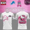 Detroit Lions x Hello Kitty Crucial Catch 2026 T Shirt, Trending Design Shirt Detroit Lions X Hello Kitty Crucial Catch 2026 T Shirt
