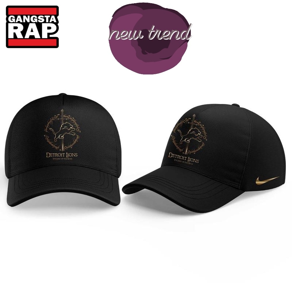 Detroit Lions x The Lord of the Rings 2026 Special New Black Cap, Trending Baseball Cap Detroit Lions x The Lord of the Rings 2026 Special New Black Cap, Trending Baseball Cap