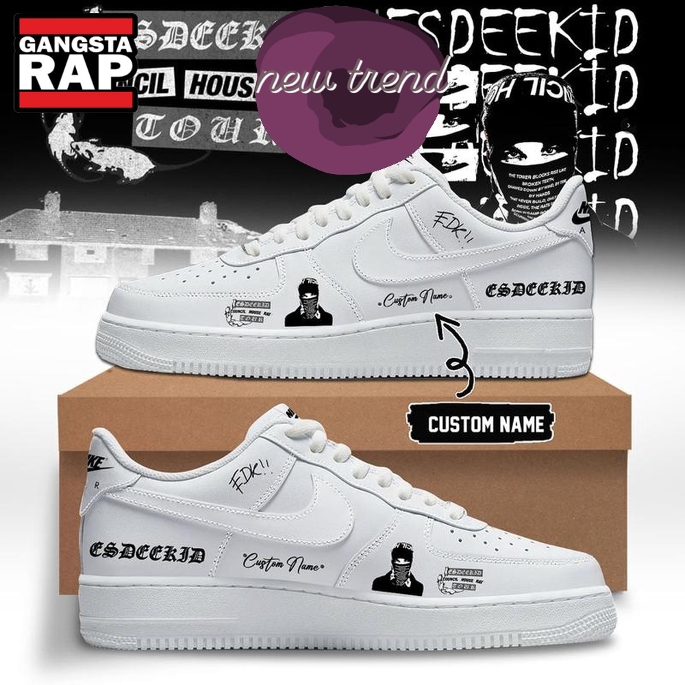 EsDeeKid Council House Rat Tour 2026 White Air Force 1 Shoes Sneakers EsDeeKid Council House Rat Tour 2026 White Air Force 1 Shoes Sneakers