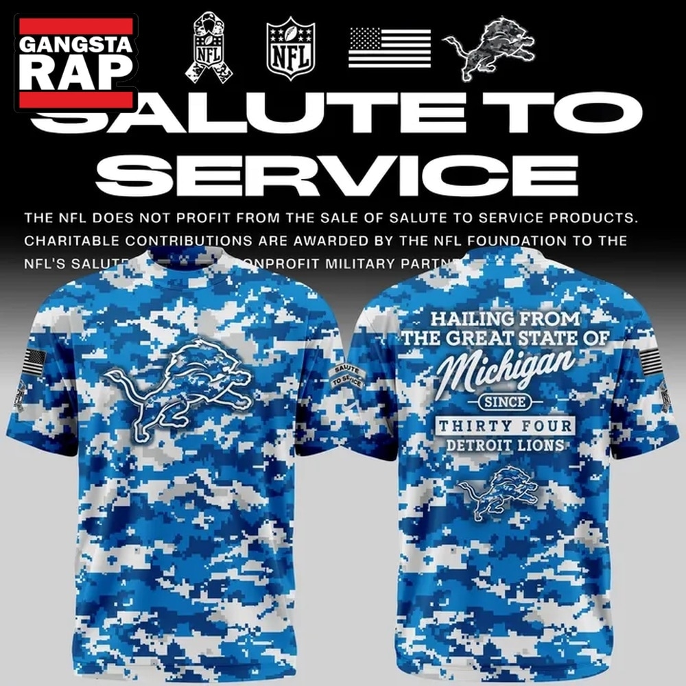 Exclusive Version Detroit Lions Salute to Service T Shirt 2026, Trending Design Shirt Exclusive Version Detroit Lions Salute to Service T Shirt 2026, Trending Design Shirt