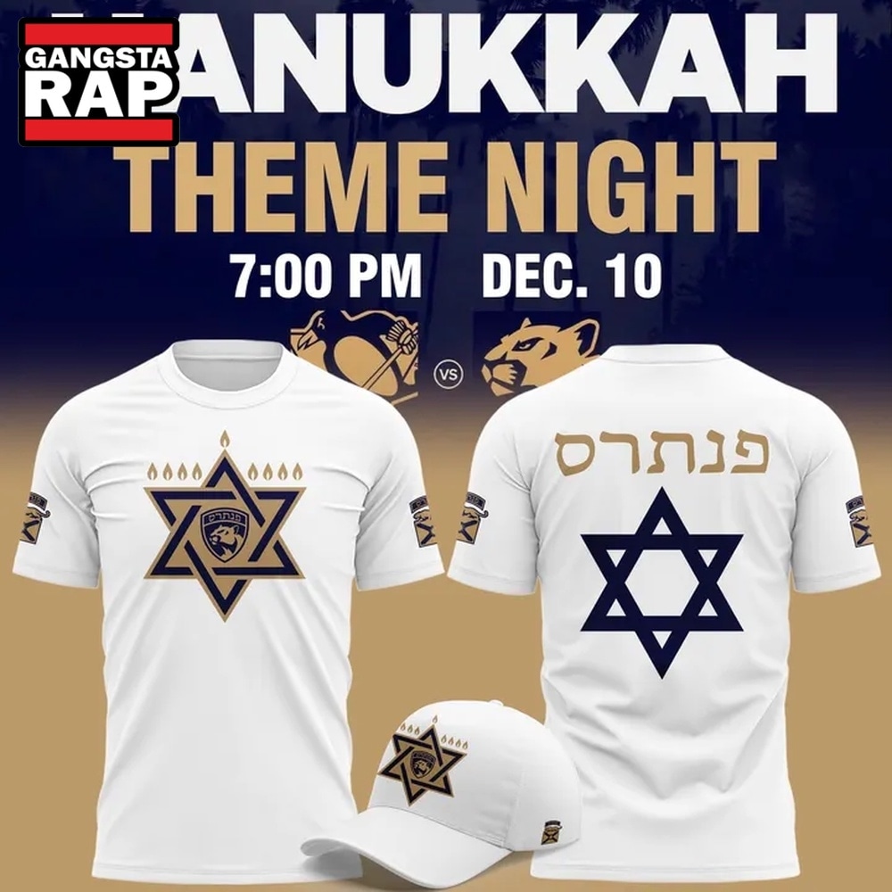 Florida Panthers Hanukkah Theme Night 2026 Limited Edition White 3D Shirt, Trending Design Shirt Florida Panthers Hanukkah Theme Night 2026 Limited Edition White 3D Shirt, Trending Design Shirt