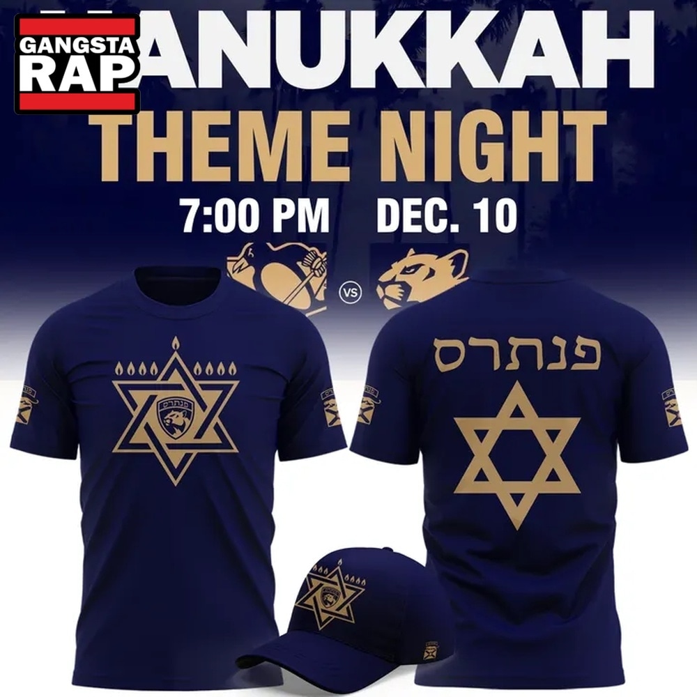 Florida Panthers Hanukkah Theme Night 2026 T Shirt, Trending Design Shirt Florida Panthers Hanukkah Theme Night 2026 T Shirt, Trending Design Shirt