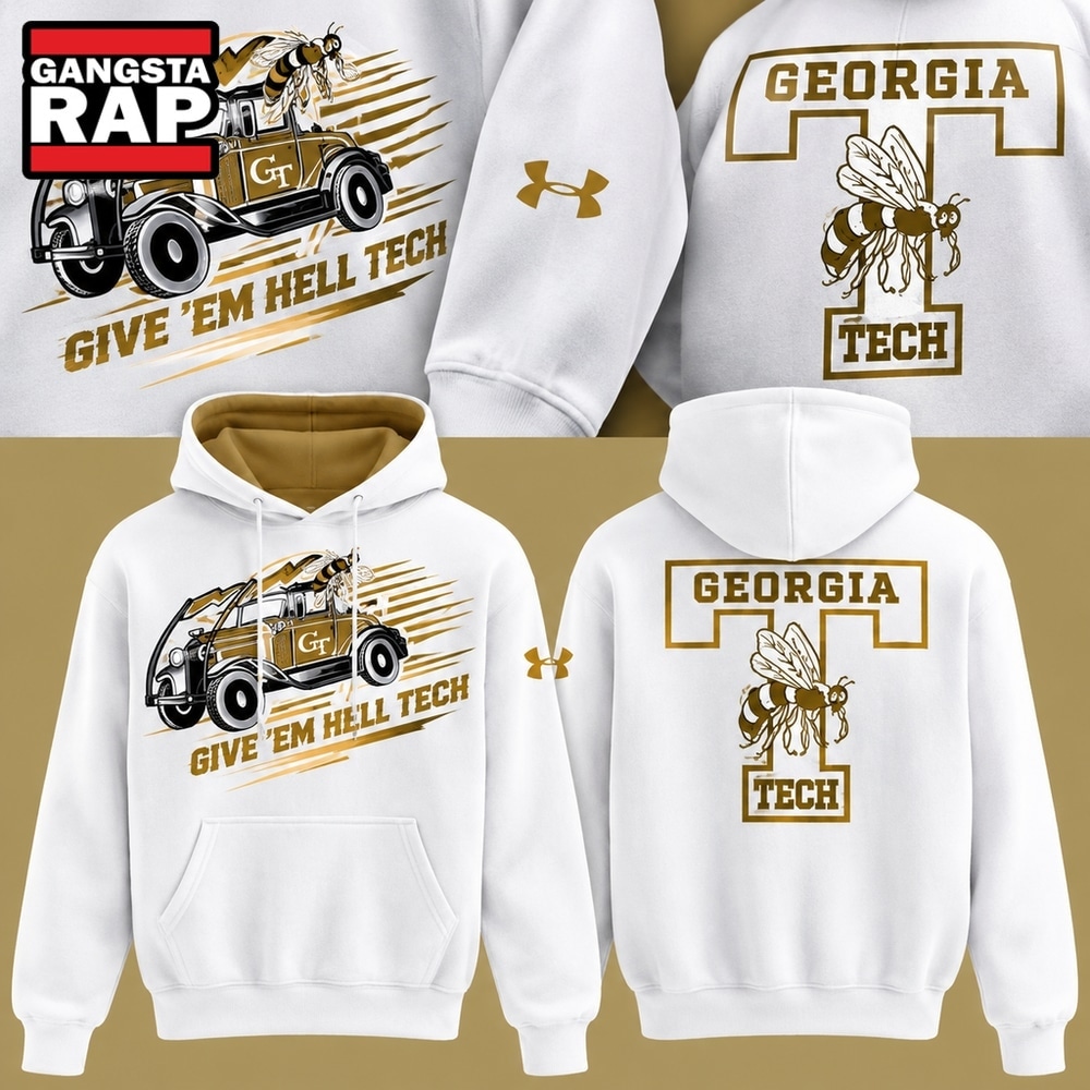 Georgia Tech Football 2026 Reck Day Give ‘Em Hell Tech White Hoodie, Trending Design Shirt Georgia Tech Football 2026 Reck Day Give ‘Em Hell Tech White Hoodie, Trending Design Shirt