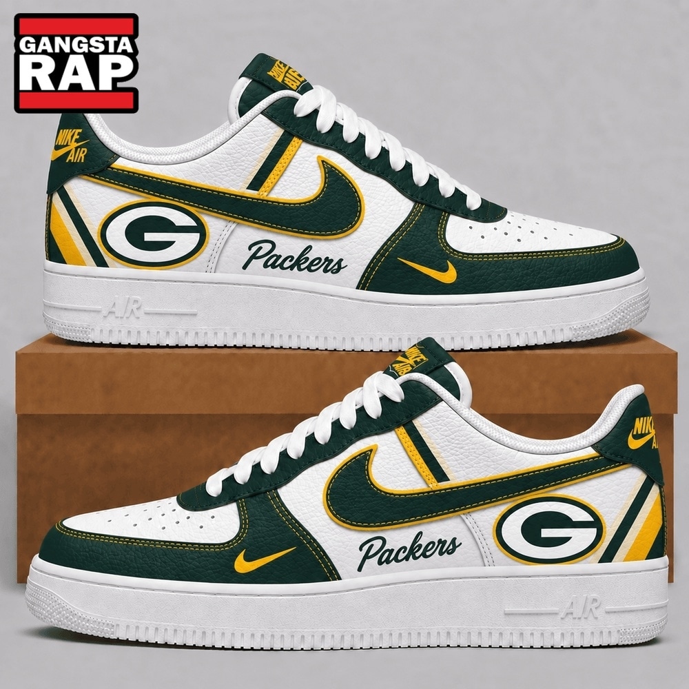 Green Bay Packers 2026 NFL Team Air Force 1 Shoes Sneakers Green Bay Packers 2026 NFL Team Air Force 1 Shoes Sneakers