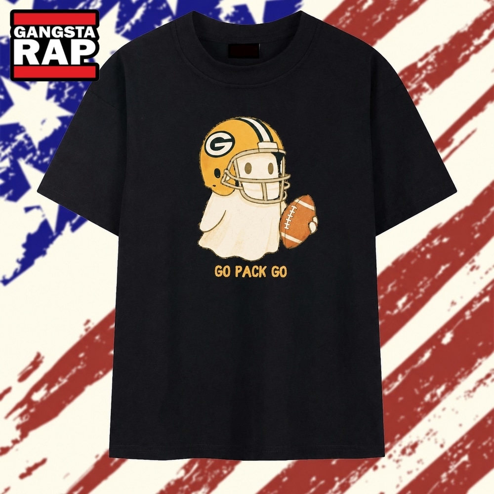Green Bay Packers Ghost Go Pack Go NFL Football T Shirt, Trending 2D Shirt Green Bay Packers Ghost Go Pack Go NFL Football T Shirt, Trending 2D Shirt