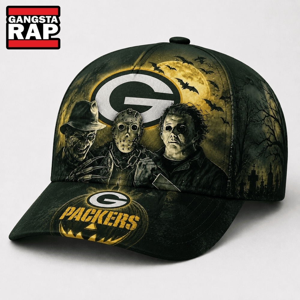 Green Bay Packers NFL Horror Night Halloween 2026 Design Classic Cap, NFL Football Cap Green Bay Packers NFL Horror Night Halloween 2026 Design Classic Cap, NFL Football Cap
