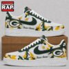 Green Bay Packers NFL Team Camo Air Force 1 Shoes Sneakers