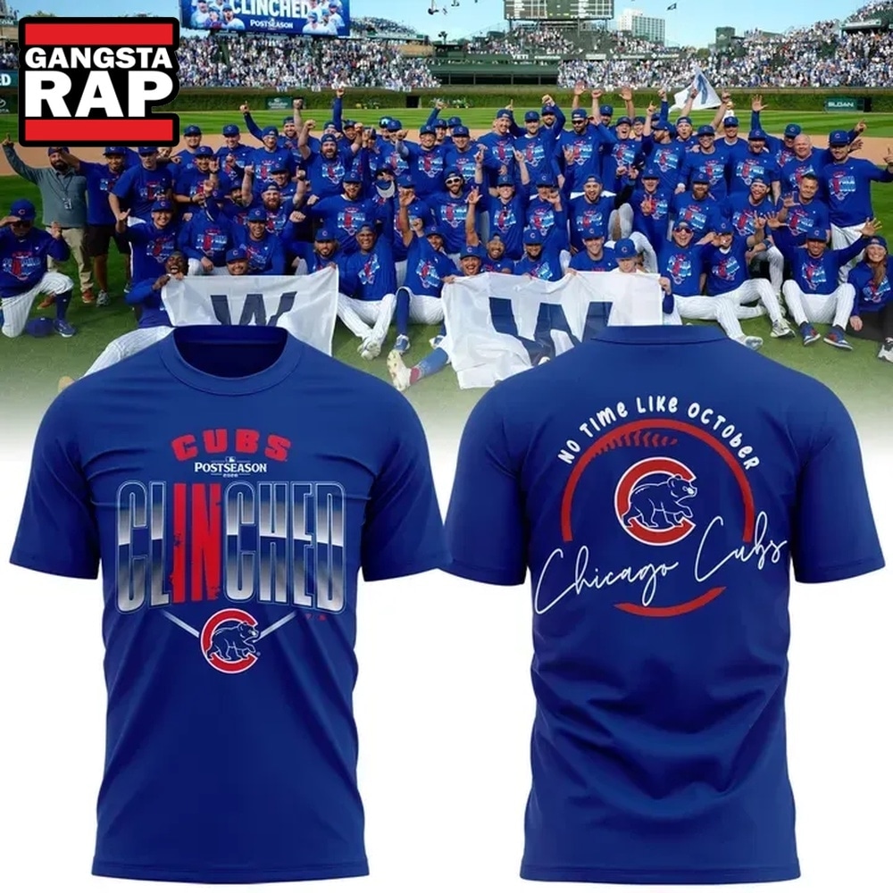 hicago Cubs No Time Like October 2026 MLB Postseason 3D Shirt, Trending Design Shirt Hicago Cubs NO Time Like October 2026 Mlb Postseason 3D Shirt