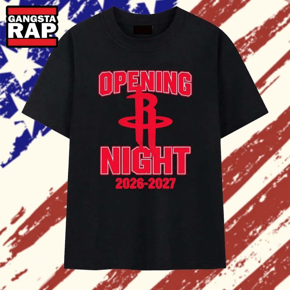 Houston Rockets Opening Night 2026 2027 T Shirt, Trending 2D Shirt Houston Rockets Opening Night 2026 2027 T Shirt, Trending 2D Shirt