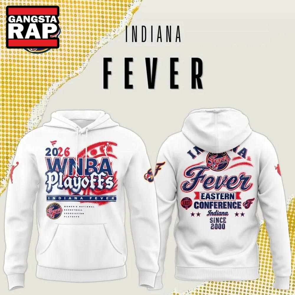 Indiana Fever 2026 WNBA Playoffs Eastern Conference White Hoodie, Trending Design Shirt Indiana Fever 2026 Wnba Playoffs Eastern Conference White Hoodie