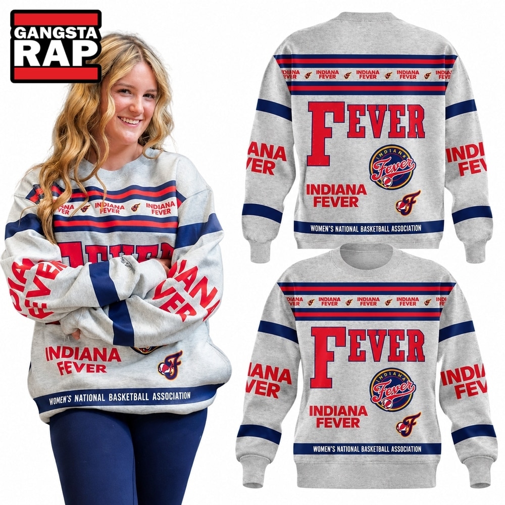 Indiana Fever WNBA Basketball All Over Print Sweatshirt, Trending Design Shirt Indiana Fever Wnba Basketball All Over Print Sweatshirt