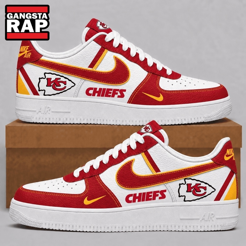 Kansas City Chiefs 2026 NFL Team Air Force 1 Shoes Sneakers Kansas City Chiefs 2026 NFL Team Air Force 1 Shoes Sneakers