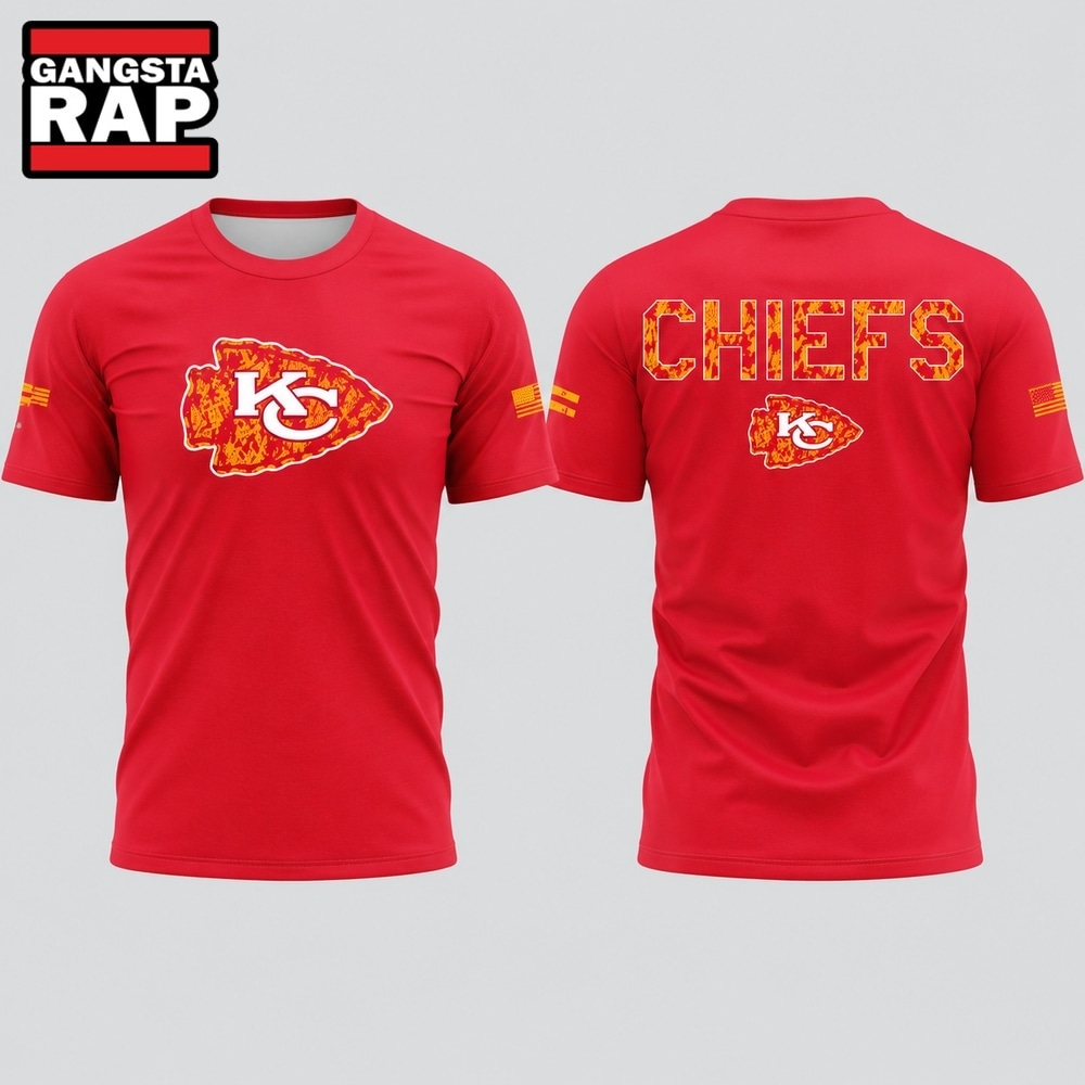 Kansas City Chiefs Salute To Service 2026 Limited Edition Red T Shirt, Trending Design Shirt Kansas City Chiefs Salute TO Service 2026 Limited Edition Red T Shirt
