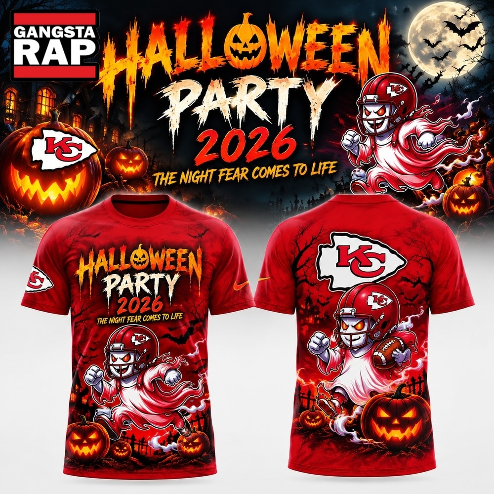 Kansas City Chiefs x Halloween Night 2026 T Shirt, Trending Design Shirt Kansas City Chiefs X Halloween Night 2026 T Shirt
